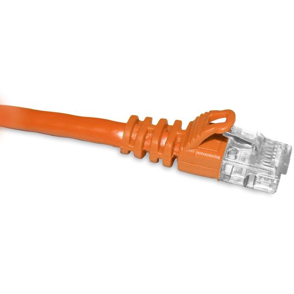 Enet Enet Cat5E Orange 1 Foot Patch Cable w/ Snagless Molded Boot (Utp) C5E-OR-1-ENC